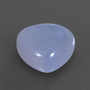 Calcedonia azul natural de 3,44 ct, transparente, transparente / translúcido