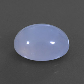 Calcedonia azul natural de 3,83 ct, transparente, transparente / translúcido