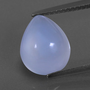 Calcedonia azul natural de 3,59 ct, transparente, transparente / translúcido