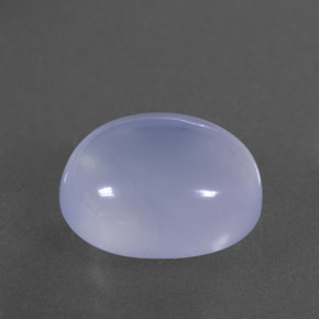 Calcedonia azul natural de 4,37 ct, transparente, transparente / translúcido