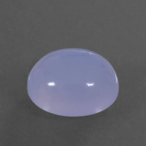 Calcedonia azul natural de 4,34 ct, transparente, transparente / translúcido