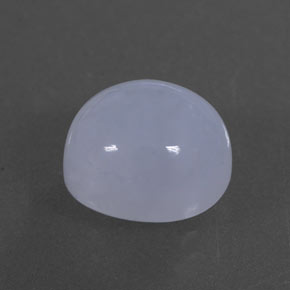 Calcedonia azul natural de 3,23 ct, corte óvalo, translúcido
