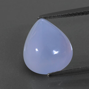 Calcedonia azul natural de 4,83 ct, transparente, transparente / translúcido