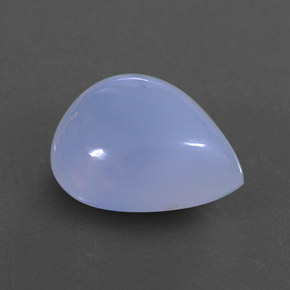 Calcedonia azul natural de 4,83 ct, transparente, transparente / translúcido