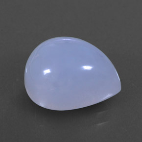 Calcedonia azul natural de 5,47 ct, transparente, transparente / translúcido