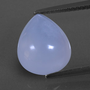 Calcedonia azul natural de 4,63 ct, transparente, transparente / translúcido