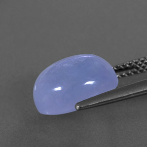 Calcedonia azul natural de 4,58 ct, transparente, transparente / translúcido