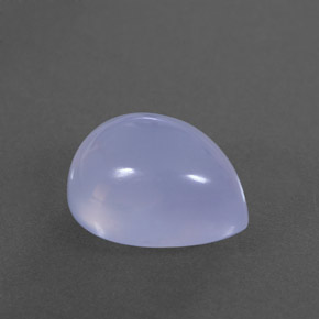 Calcedonia azul natural de 4,10 ct, transparente, transparente / translúcido