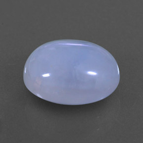 Calcedonia azul natural de 3,84 ct, transparente, transparente / translúcido