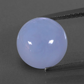 Calcedonia azul natural de 3,78 ct, transparente, transparente / translúcido