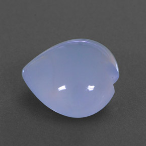Calcedonia azul natural de 3,01 ct, transparente, transparente / translúcido
