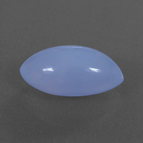 Calcedonia azul natural de 4,75 ct, transparente, transparente / translúcido