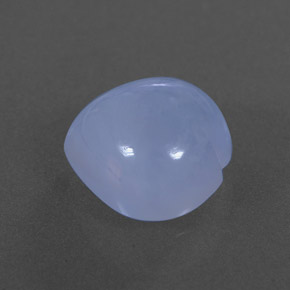 Calcedonia azul natural de 4,80 ct, transparente, transparente / translúcido