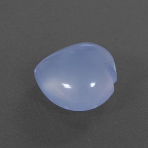 Calcedonia azul natural de 4,10 ct, transparente, transparente / translúcido