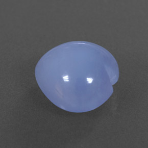 Calcedonia azul natural de 4,67 ct, transparente, transparente / translúcido