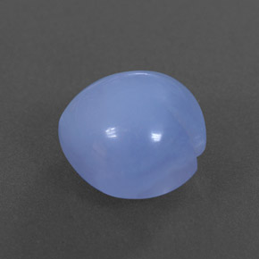 Calcedonia azul natural de 5,58 ct, transparente, transparente / translúcido