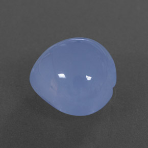 Calcedonia azul natural de 5,75 ct, transparente, transparente / translúcido