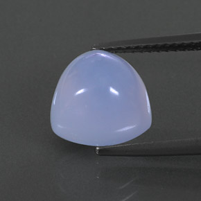 Calcedonia azul natural de 4,27 ct, transparente, transparente / translúcido