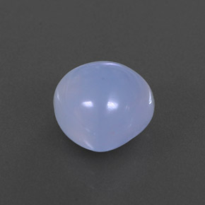 Calcedonia azul natural de 4,27 ct, transparente, transparente / translúcido