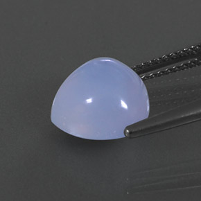 Calcedonia azul natural de 4,27 ct, transparente, transparente / translúcido