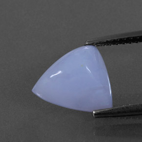 Calcedonia azul natural de 3,38 ct, transparente, transparente / translúcido