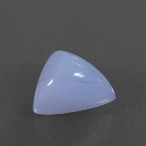 Calcedonia azul natural de 3,38 ct, transparente, transparente / translúcido