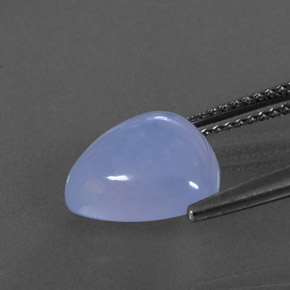 Calcedonia azul natural de 4,18 ct, transparente, transparente / translúcido