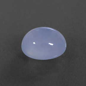 Calcedonia azul natural de 5,74 ct, transparente, transparente / translúcido