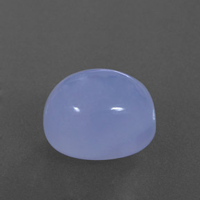 Calcedonia azul natural de 5,20 ct, transparente, transparente / translúcido