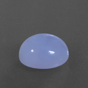 Calcedonia azul natural de 4,38 ct, transparente, transparente / translúcido