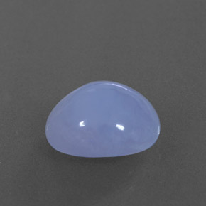 Calcedonia azul natural de 3,35 ct, transparente, transparente / translúcido