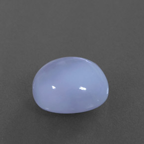 Calcedonia azul natural de 3,64 ct, corte óvalo, translúcido