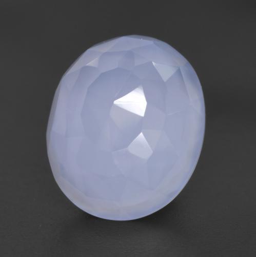 Calcedonia Azul claro natural de 4.75 ct, Corte Óvalo, Translúcido