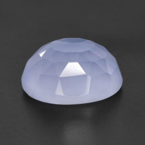 Calcedonia Azul claro natural de 4.75 ct, Corte Óvalo, Translúcido