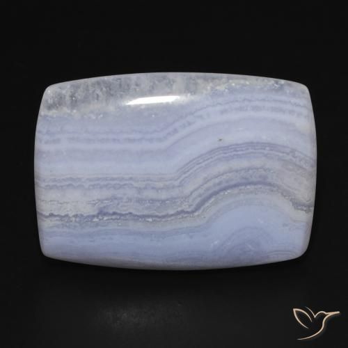 29.40ct Natural Azul claro Calcedonia, Forma Cojín, Opaco