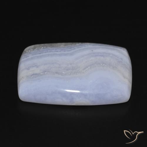 Calcedonia Azul claro natural de 29.40 ct, Forma Cojín, Opaco