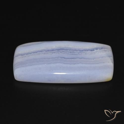 Calcedonia Azul claro natural de 19.39 ct, Forma Cojín, Opaco