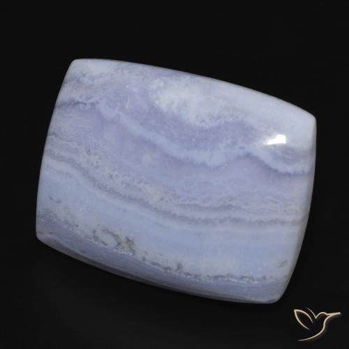 Calcedonia Azul cielo claro natural de 23.85 ct, Forma Cojín, Opaco