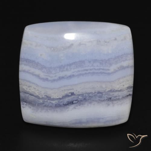 24.82ct Natural Azul cielo claro Calcedonia, Forma Cojín, Opaco