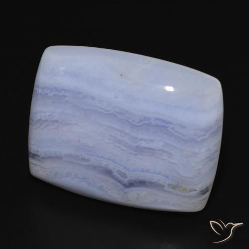 Calcedonia Azul claro natural de 29.00 ct, Forma Cojín, Opaco