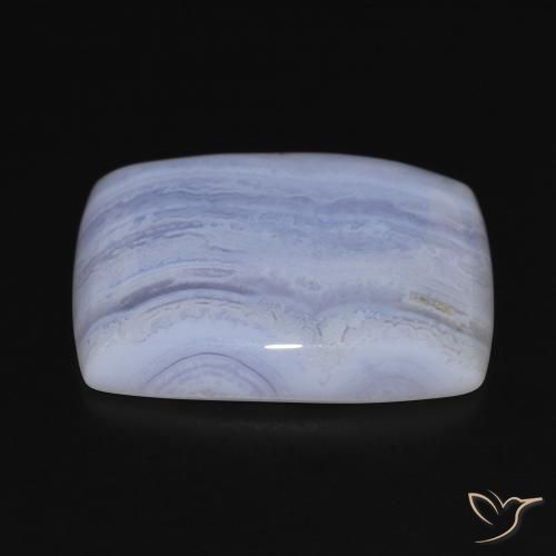 Calcedonia Azul claro natural de 29.00 ct, Forma Cojín, Opaco