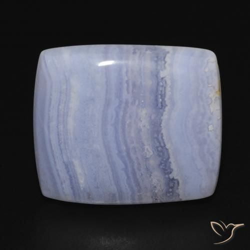 23.32ct Natural Azul púrpura claro Calcedonia, Forma Cojín, Opaco