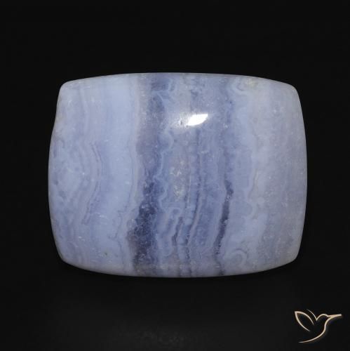 15.90ct Natural Azul púrpura claro Calcedonia, Forma Cojín, Opaco