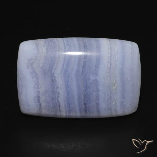 17.49ct Natural Azul claro Calcedonia, Forma Cojín, Opaco