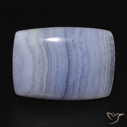 23.03ct Natural Azul púrpura claro Calcedonia, Forma Cojín, Opaco