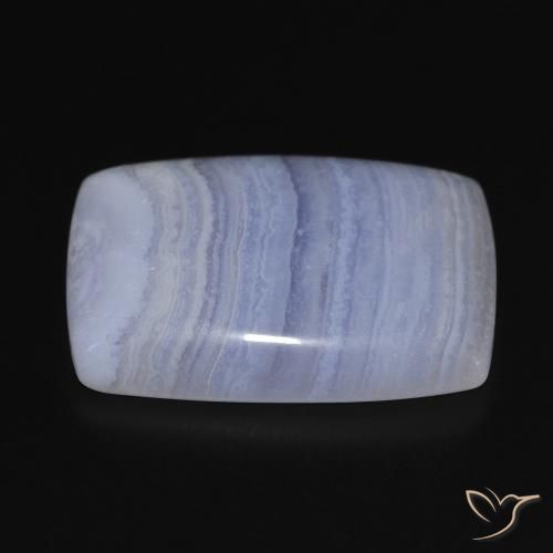 Calcedonia Azul púrpura claro natural de 23.03 ct, Forma Cojín, Opaco