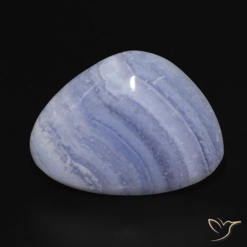 18.73ct Natural Azul violeta Calcedonia, Elegante, Opaco