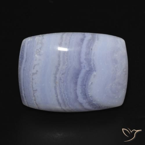 19.25ct Natural Azul violeta Calcedonia, Forma Cojín, Opaco