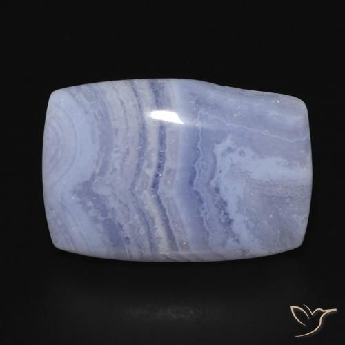 18.23ct Natural Azul púrpura claro Calcedonia, Forma Cojín, Opaco