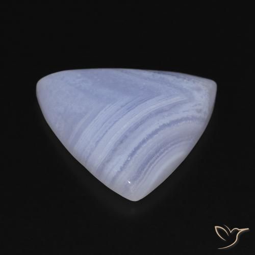 Calcedonia Azul púrpura claro natural de 16.10 ct, Trillón, Opaco